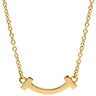 ティファニー Tiffany & Co Tスマイル ミニ ペンダント 62617640 イエローゴールド K18YG ネックレス T＆Co. T smile K18YG Au750 18K 18金