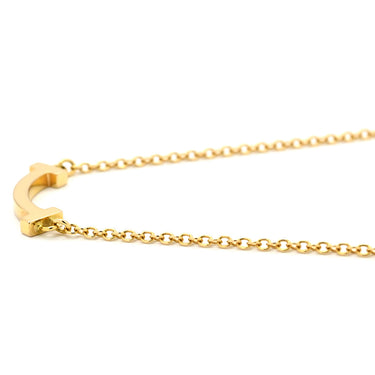 ティファニー Tiffany & Co Tスマイル ミニ ペンダント 62617640 イエローゴールド K18YG ネックレス T＆Co. T smile K18YG Au750 18K 18金