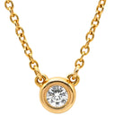 ティファニー Tiffany & Co バイザヤード シングルダイヤ イエローゴールド K18YG ダイヤモンド ネックレス T&Co. 1P 1石 1粒 エルサペレッティ