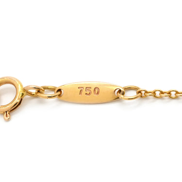 ティファニー Tiffany & Co バイザヤード シングルダイヤ イエローゴールド K18YG ダイヤモンド ネックレス T&Co. 1P 1石 1粒 エルサペレッティ