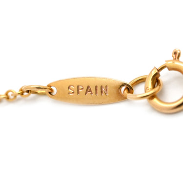 ティファニー Tiffany & Co バイザヤード シングルダイヤ イエローゴールド K18YG ダイヤモンド ネックレス T&Co. 1P 1石 1粒 エルサペレッティ