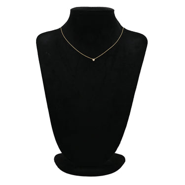 ティファニー Tiffany & Co バイザヤード シングルダイヤ イエローゴールド K18YG ダイヤモンド ネックレス T&Co. 1P 1石 1粒 エルサペレッティ