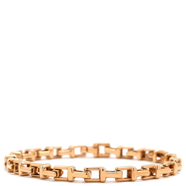 ティファニー Tiffany & Co T ナロー チェーン ミディアム ピンクゴールド K18PG ブレスレット T&Co. K18PG Au750 18K 18金 ローズ RG