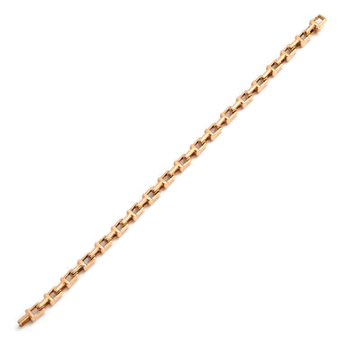 ティファニー Tiffany & Co T ナロー チェーン ミディアム ピンクゴールド K18PG ブレスレット T&Co. K18PG Au750 18K 18金 ローズ RG