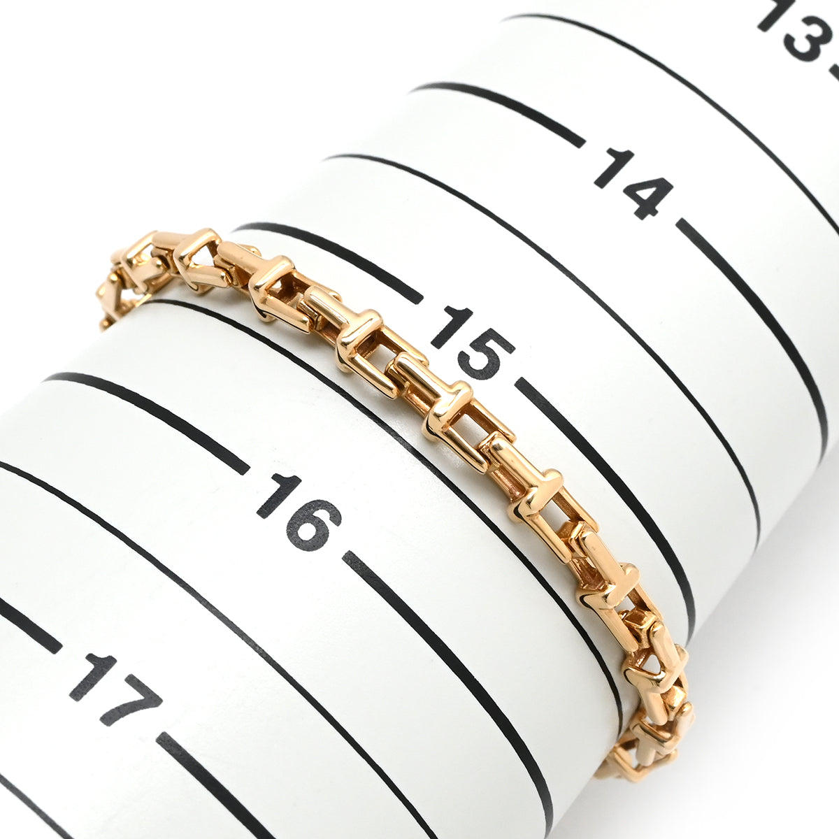 ティファニー Tiffany & Co T ナロー チェーン ミディアム ピンク