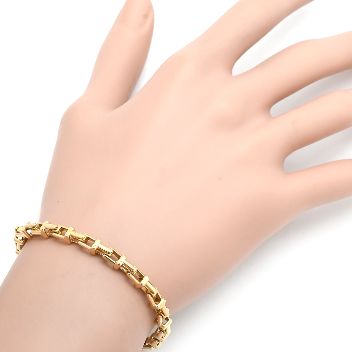 ティファニー Tiffany & Co T ナロー チェーン ミディアム ピンク