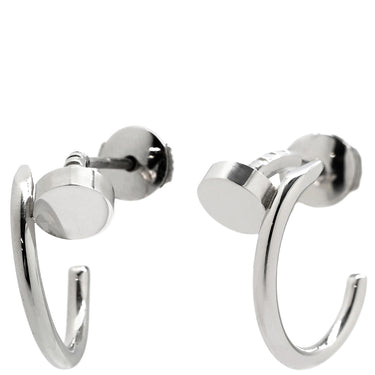 カルティエ Cartier ジュスト アン クル SM B8301236 ホワイトゴールド K18WG ピアス AU750 18K WG フープ
