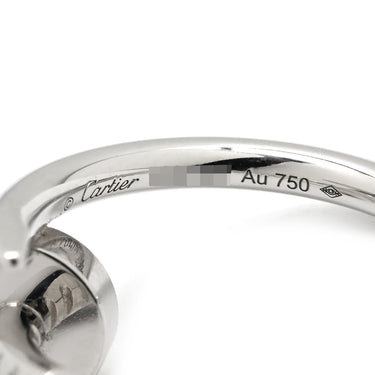 カルティエ Cartier ジュスト アン クル SM B8301236 ホワイトゴールド K18WG ピアス AU750 18K WG フープ