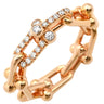 ティファニー Tiffany & Co ハードウェア スモールリンク 72668898 ローズゴールド K18PG ダイヤモンド #15 リング 指輪 ピンクゴールド 750 PG RG ダイヤ 13号