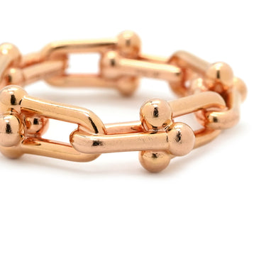 ティファニー Tiffany & Co ハードウェア スモールリンク 72668898 ローズゴールド K18PG ダイヤモンド #15 リング 指輪 ピンクゴールド 750 PG RG ダイヤ 13号
