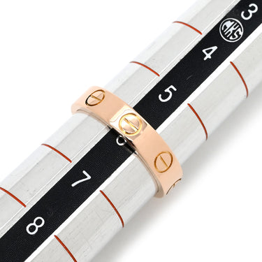 カルティエ Cartier ラブリング スモールモデル B4085246 ピンクゴールド K18PG #46 リング 指輪 LOVE Ring PG Au750 18K ミニサイズ 6号
