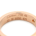 カルティエ Cartier ミニラブリング ピンクゴールド K18PG ダイヤモンド #48(JP8) リング 指輪 LOVE Ring 750 18K PG 18金 1P ダイヤ 8号