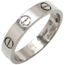 カルティエ Cartier ラブリング スモールモデル B4085149 ホワイトゴールド K18WG #49 リング 指輪 LOVE Ring WG Au750 18K ミニサイズ 9号