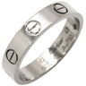 カルティエ Cartier ラブリング スモールモデル B4085149 ホワイトゴールド K18WG #49 リング 指輪 LOVE Ring WG Au750 18K ミニサイズ 9号