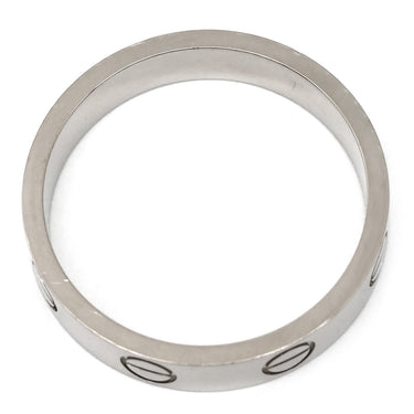 カルティエ Cartier ラブリング スモールモデル B4085149 ホワイトゴールド K18WG #49 リング 指輪 LOVE Ring WG Au750 18K ミニサイズ 9号