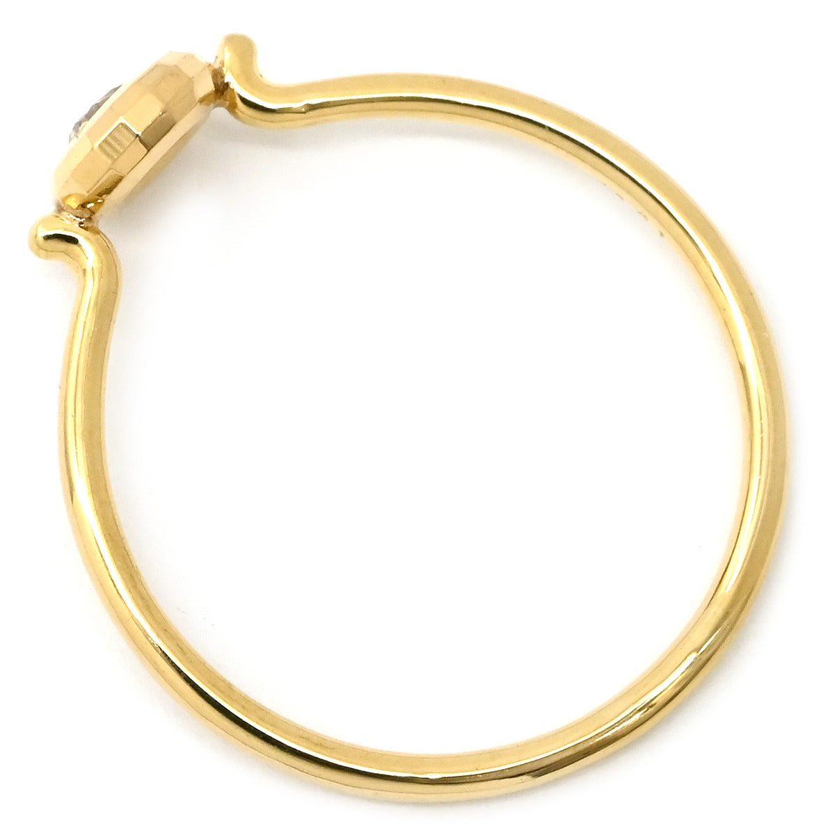 ノンブランド NON BRAND ダイヤ 1粒 0.1ct イエローゴールド リング ノンブランド NON BRAND ダイヤ 1粒 0.1ct イエローゴールド リング