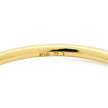 ノンブランド NON BRAND ダイヤ 1粒 0.1ct イエローゴールド K18YG ダイヤモンド リング 指輪 Au750 18K 18金 1P 1石 1粒 ソリティアリング 12.5号