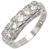 ノンブランド NON BRAND ダイヤモンド 5粒 0.67ct プラチナシルバー Pt900 ダイヤモンド リング 指輪 プラチナ Pt900 造幣局検定マーク 一文字リング 5P 5石 10号