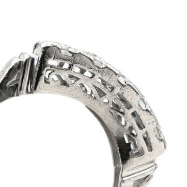 ノンブランド NON BRAND ダイヤモンド 5粒 0.67ct プラチナシルバー Pt900 ダイヤモンド リング 指輪 プラチナ Pt900 造幣局検定マーク 一文字リング 5P 5石 10号