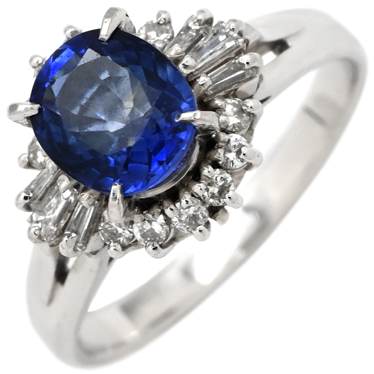 ノンブランド NON BRAND ブルーサファイア 1.45ct ダイヤ 0.28ct