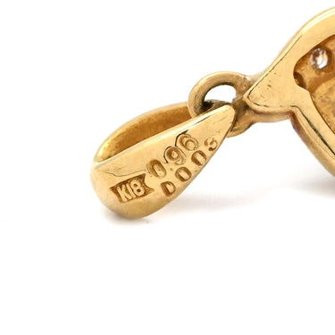 ノンブランド NON BRAND ロードライトガーネット 0.96ct ダイヤモンド ワインレッド×イエローゴールド K18YG ガーネット ペンダントトップ Au750 18K 18金 オーバルカット