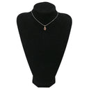 ノンブランド NON BRAND ロードライトガーネット 0.96ct ダイヤモンド ワインレッド×イエローゴールド K18YG ガーネット ペンダントトップ Au750 18K 18金 オーバルカット