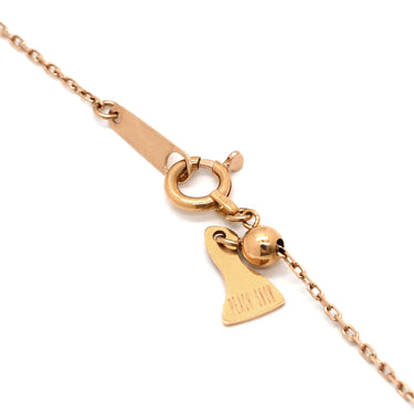 ノンブランド NON BRAND イエローダイヤモンド 0.24ct ペンダント ピンクゴールド K18PG ダイヤモンド ネックレス 1石 1粒 ラウンドブリリアントカット 18K 750 PG
