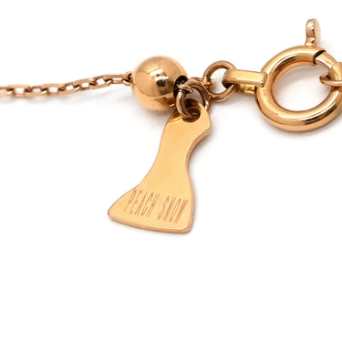 ノンブランド NON BRAND イエローダイヤモンド 0.24ct ペンダント ピンクゴールド K18PG ダイヤモンド ネックレス 1石 1粒 ラウンドブリリアントカット 18K 750 PG