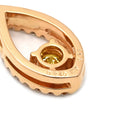 ノンブランド NON BRAND イエローダイヤモンド 0.24ct ペンダント ピンクゴールド K18PG ダイヤモンド ネックレス 1石 1粒 ラウンドブリリアントカット 18K 750 PG