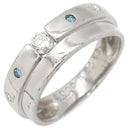 ノンブランド NON BRAND ダイヤモンド 0.18ct デザインリング プラチナシルバー Pt900 ダイヤモンド リング 指輪 プラチナ900 名前・年の刻印入り 9.5号