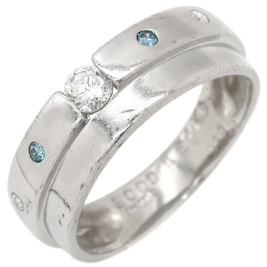 ノンブランド NON BRAND ダイヤモンド 0.18ct デザインリング プラチナシルバー Pt900 ダイヤモンド リング 指輪 プラチナ900 名前・年の刻印入り 9.5号