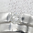 ノンブランド NON BRAND ダイヤモンド 0.18ct デザインリング プラチナシルバー Pt900 ダイヤモンド リング 指輪 プラチナ900 名前・年の刻印入り 9.5号
