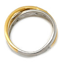 ノンブランド NON BRAND ダイヤモンド 0.30ct デザインリング イエローゴールド×プラチナシルバー K18YG Pt900 ダイヤモンド リング 指輪 18K 750 YG プラチナ900 コンビ クロス 8P 8石 10号