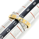 ノンブランド NON BRAND ダイヤモンド 0.30ct デザインリング イエローゴールド×プラチナシルバー K18YG Pt900 ダイヤモンド リング 指輪 18K 750 YG プラチナ900 コンビ クロス 8P 8石 10号