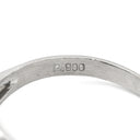 ノンブランド NON BRAND サファイア 0.53ct ダイヤモンド ブルー×プラチナシルバー Pt900 サファイア ダイヤモンド リング 指輪 青 プラチナ900 オーバルミックスカット 11号
