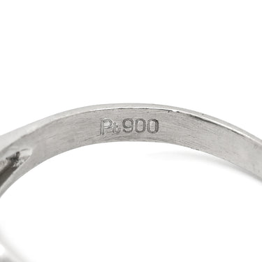 ノンブランド NON BRAND サファイア 0.53ct ダイヤモンド ブルー×プラチナシルバー Pt900 サファイア ダイヤモンド リング 指輪 青 プラチナ900 オーバルミックスカット 11号