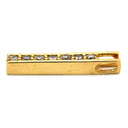 ノンブランド NON BRAND ダイヤ 0.30ct バー イエローゴールド K18YG ダイヤモンド ペンダントトップ 18K 750 YG ネックレストップ 7P 7石 ラウンドブリリアント