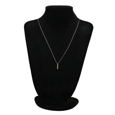 ノンブランド NON BRAND ダイヤ 0.30ct バー イエローゴールド K18YG ダイヤモンド ペンダントトップ 18K 750 YG ネックレストップ 7P 7石 ラウンドブリリアント