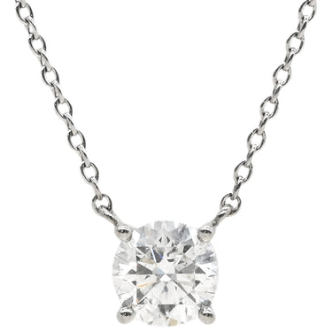 ウィスプ WISP ダイヤモンド 0.546ct プラチナシルバー Pt900 ダイヤモンド Pt850(チェーン) ネックレス 1Pダイヤ プラチナ Pt ブリリアントカット