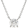 ウィスプ WISP ダイヤモンド 0.546ct プラチナシルバー Pt900 ダイヤモンド Pt850(チェーン) ネックレス 1Pダイヤ プラチナ Pt ブリリアントカット