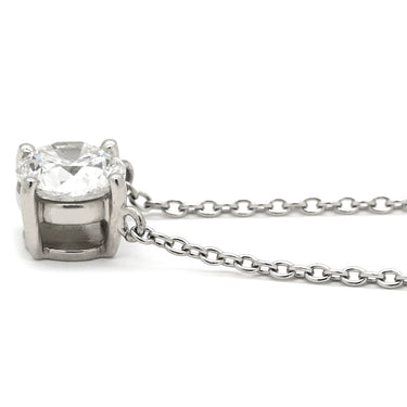 ウィスプ WISP ダイヤモンド 0.546ct プラチナシルバー Pt900 ダイヤモンド Pt850(チェーン) ネックレス 1Pダイヤ プラチナ Pt ブリリアントカット