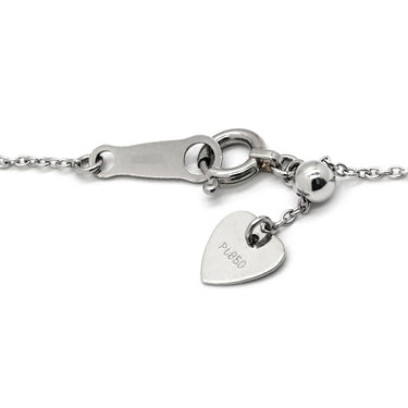 ウィスプ WISP ダイヤモンド 0.546ct プラチナシルバー Pt900 ダイヤモンド Pt850(チェーン) ネックレス 1Pダイヤ プラチナ Pt ブリリアントカット