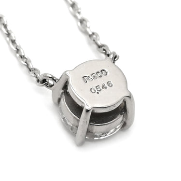 ウィスプ WISP ダイヤモンド 0.546ct プラチナシルバー Pt900 ダイヤモンド Pt850(チェーン) ネックレス 1Pダイヤ プラチナ Pt ブリリアントカット