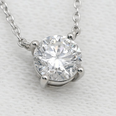 ウィスプ WISP ダイヤモンド 0.546ct プラチナシルバー Pt900 ダイヤモンド Pt850(チェーン) ネックレス 1Pダイヤ プラチナ Pt ブリリアントカット