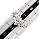 ノンブランド NON BRAND ダイヤモンド 1.08ct デザインリング プラチナシルバー Pt900 ダイヤモンド リング 指輪 プラチナ900 V字 Vライン ラウンドブリリアント 9.5号
