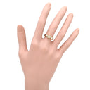 ノンブランド NON BRAND ダイヤモンド 0.20ct フラワーモチーフ イエローゴールド×プラチナシルバー K18YG Pt900 ダイヤモンド リング 指輪 18K 750 YG プラチナ900 コンビ 花 ラウンドブリリアント 8号