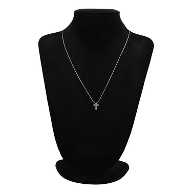 ノンブランド NON BRAND クロスモチーフ ダイヤモンド 0.50ct プラチナシルバー Pt900 ダイヤモンド ペンダントトップ 十字架 プラチナ900 ネックレストップ 10石 10P ラウンドブリリアント