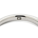 ノンブランド NON BRAND ダイヤ 5粒 5P プラチナシルバー Pt950 ダイヤモンド リング 指輪 Pt950 アシンメトリーライン スリムリング 7号