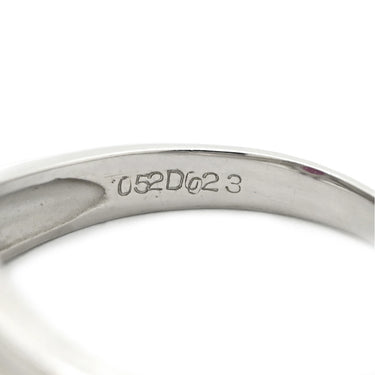 ノンブランド NON BRAND ルビー ダイヤモンド レッド×プラチナシルバー Pt850 ルビー ダイヤモンド リング 指輪 赤 1石 1粒 プラチナ850 Vライン V字 ペアシェイプカット 17.5号