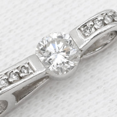 ノンブランド NON BRAND ダイヤモンド 0.521ct プラチナシルバー Pt900 ダイヤモンド ペンダントトップ プラチナ900 ネックレストップ 1粒 メレ ラウンドブリリアント